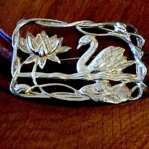 Swan lake brooch